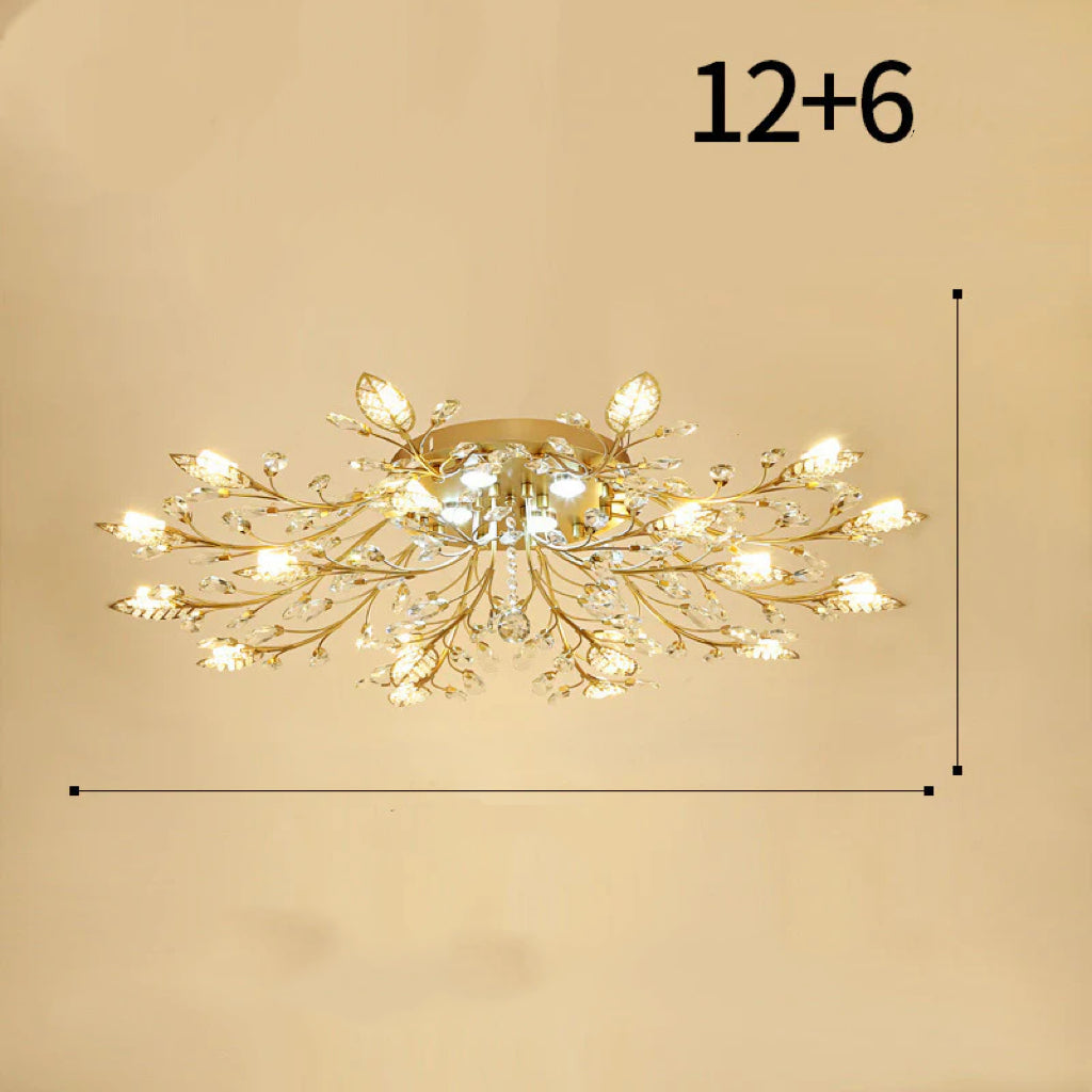 American Style Crystal Branch Ceiling Lamp