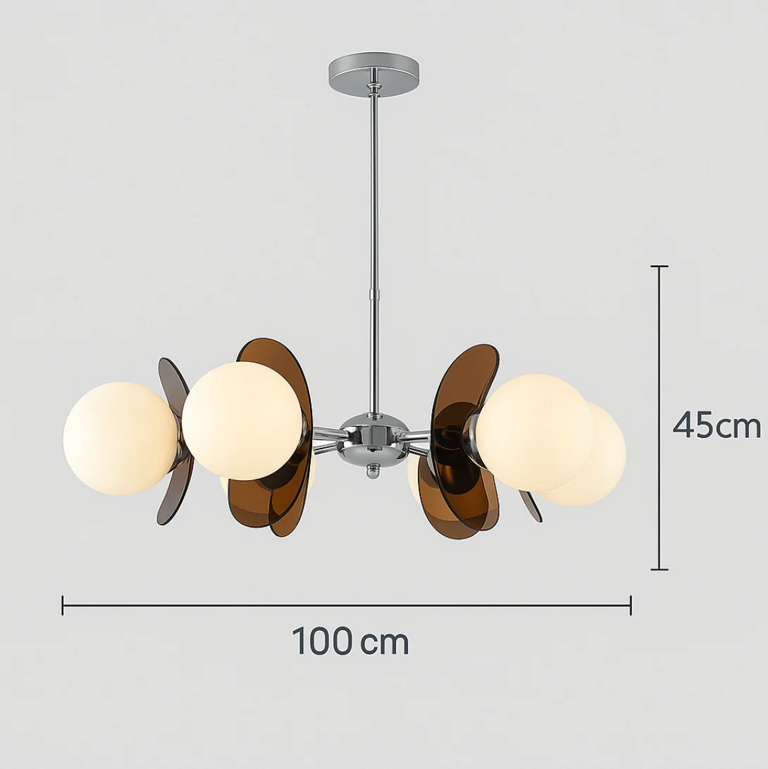 Zen Style Bauhaus Retro Restaurant Chandelier