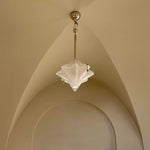 Prismatic Star Pendant Light – Crystal Glass Ceiling Lamp for Dining & Living Spaces