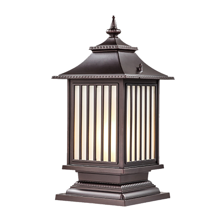 Lumière Pillar Lantern — Weatherproof Outdoor Post Light with Adjustable Color Temperature