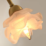 Rosette Brass Wall Lamp
