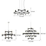 Creative Metal Special Shaped Geometric Led Designer Nordic Chandelier