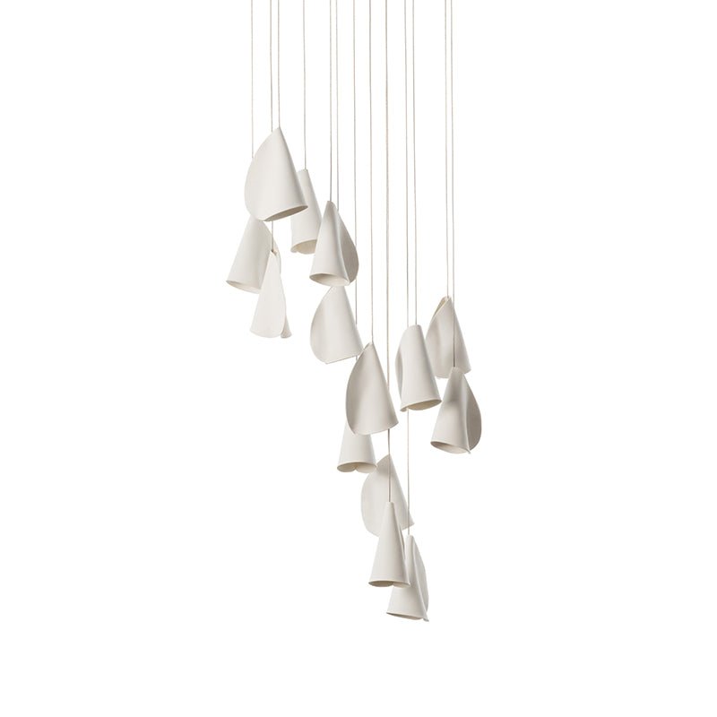Sonora Handcrafted Ceramic Chandelier with LED Illumination