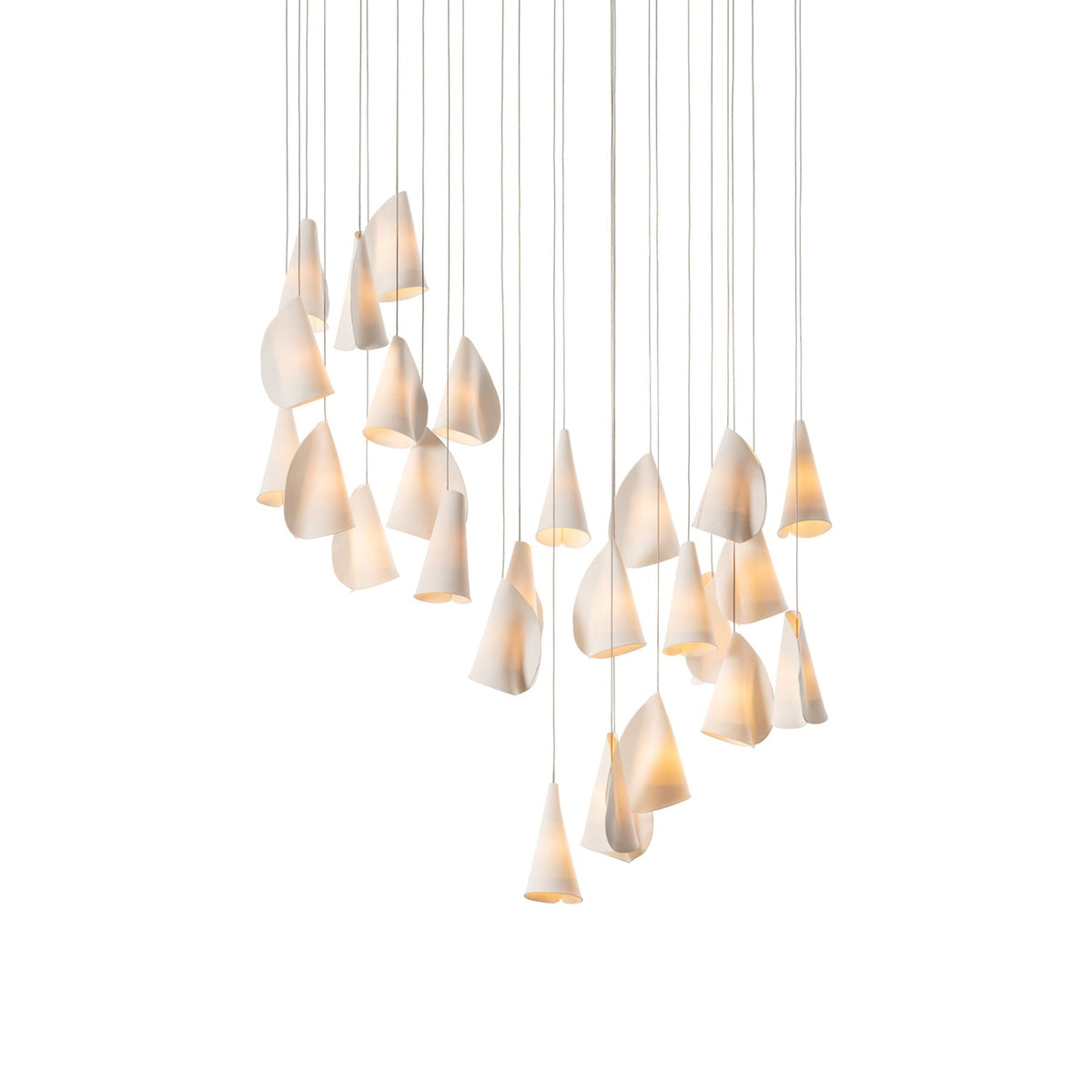 Sonora Handcrafted Ceramic Chandelier with LED Illumination