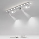 Recessed Adjustable LED Spotlight Fixture, Modern Aluminum Trim