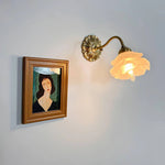 Rosette Brass Wall Lamp