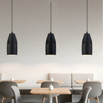 Pleat Box Led Pendant Light 1 Light Black White Aluminum Hanging Lamp