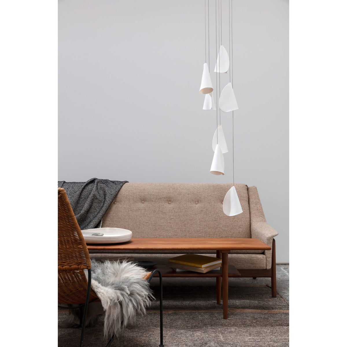 Sonora Handcrafted Ceramic Chandelier with LED Illumination