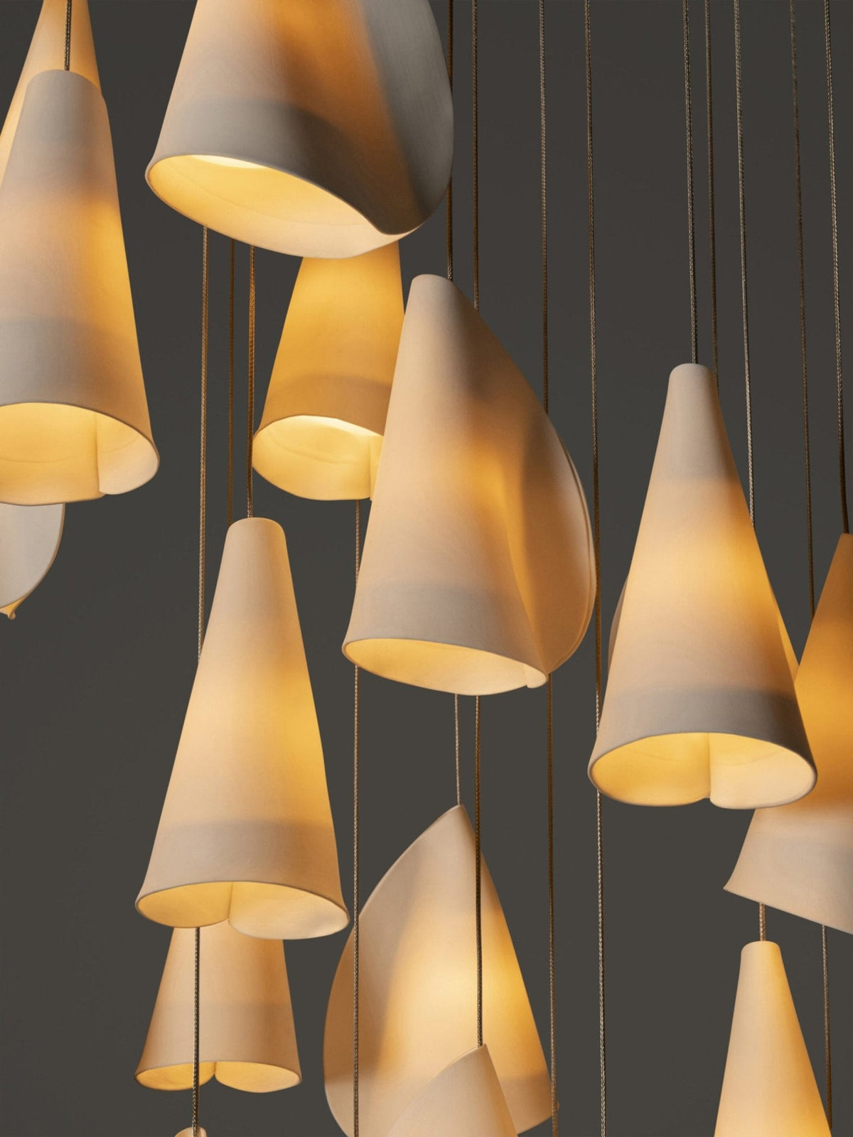 Sonora Handcrafted Ceramic Chandelier with LED Illumination