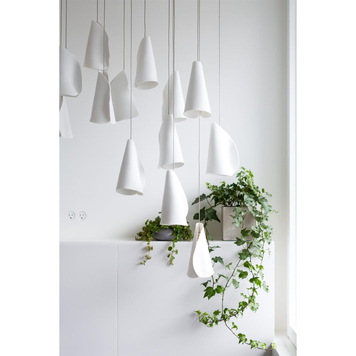 Sonora Handcrafted Ceramic Chandelier with LED Illumination