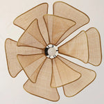 Retro Floral Rattan Pendant Lamp