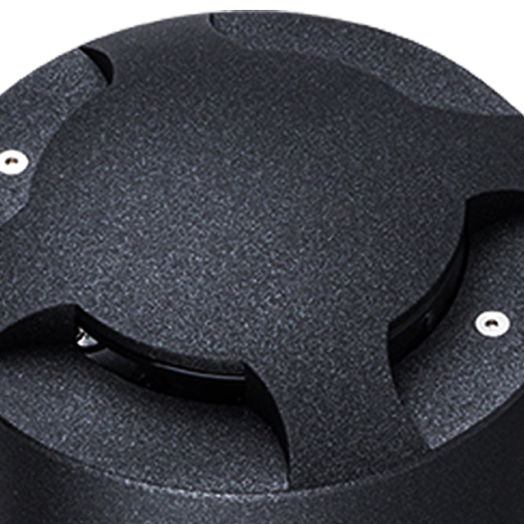 Minimalist Side-Lit Outdoor Well Lights – 3000K Warm LED In-Ground Cylinder