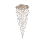 Glass Feathers Flying Chandelier — Modern LED Statement Pendant for Dining & Living Rooms
