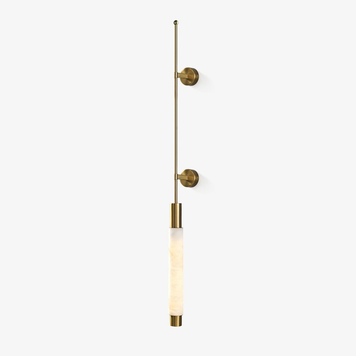 Verita Alabaster LED Wall Sconce in Brass Finish for Modern Interiors