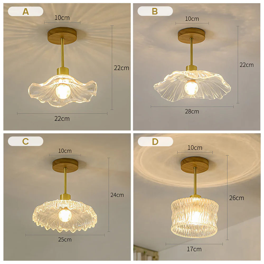 Flora Crystal Ceiling Light