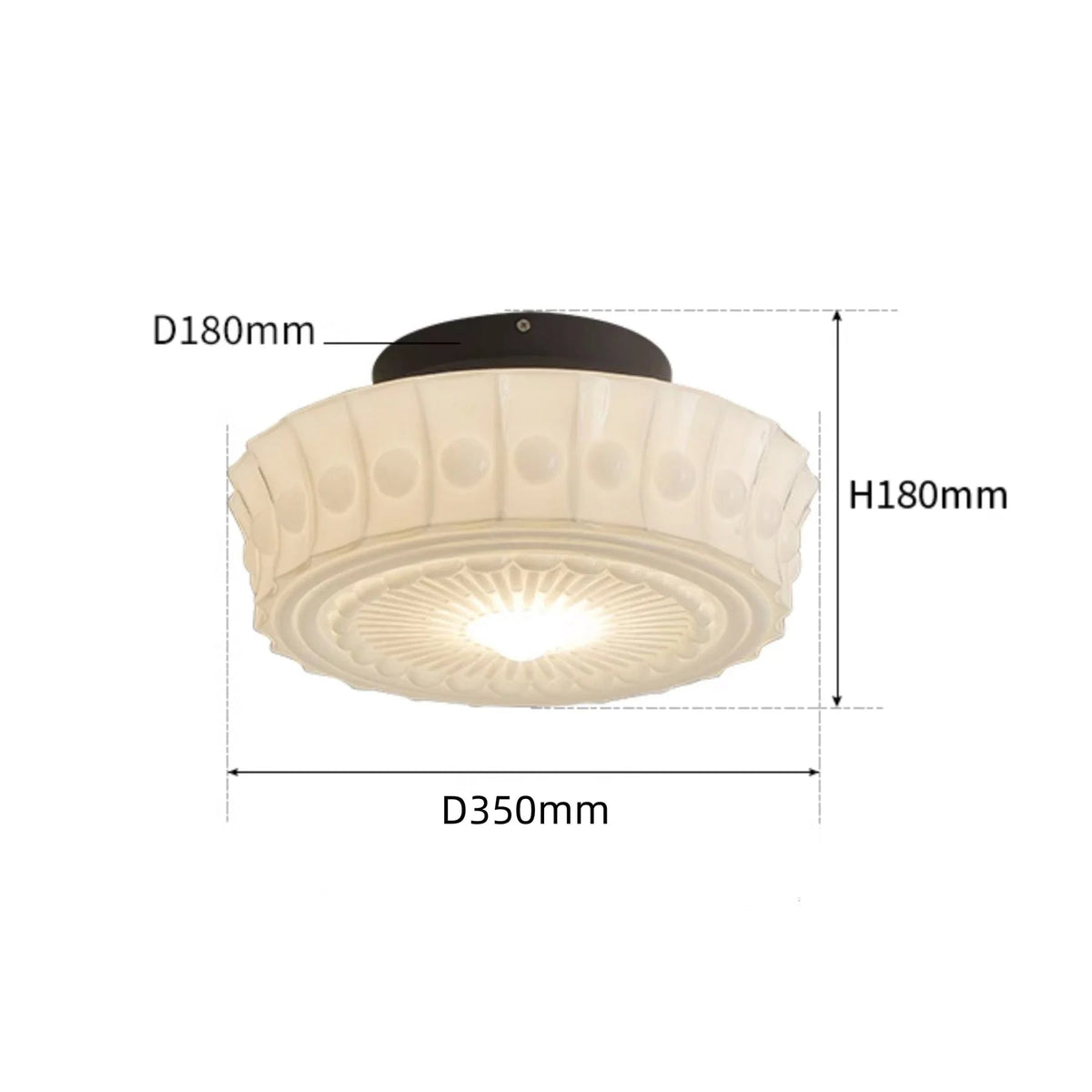 Classic White Round Pendant Lamp