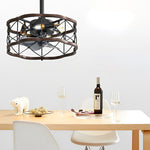 Retro Led Bladeless Ceiling Fans With Remote Ha084443