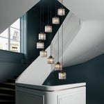 Vintage Crystal Staircase Chandelier