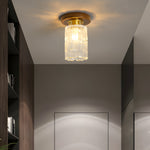 Square Iron Frame American Country Style Ceiling Light Fixture 1