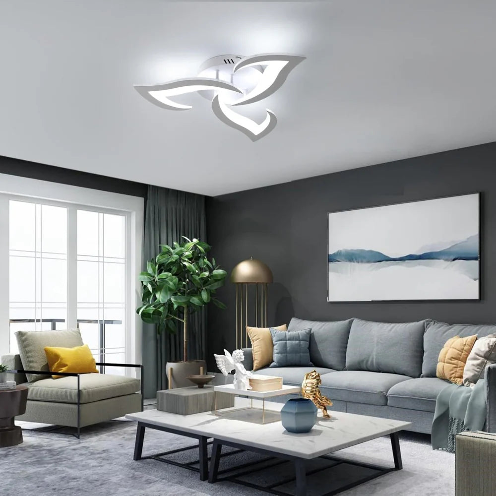 Modern Minimalist Elegant And Warm Led Ceiling Lamp For Living Room