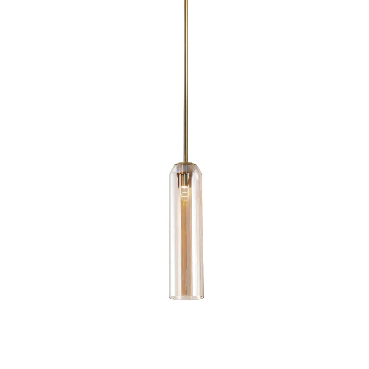 Sleek Tube Glass Pendant Light