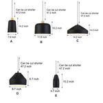 Pleat Box Led Pendant Light 1 Light Black White Aluminum Hanging Lamp