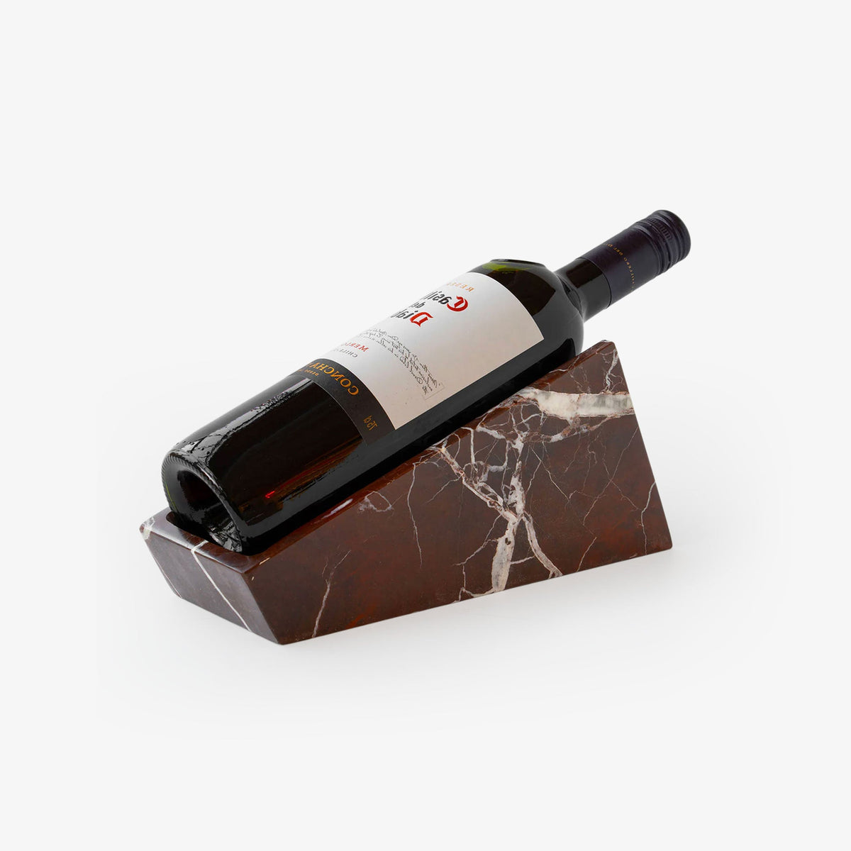 Vino Cantilever Marble Wine Stand – Sculptural Stone Holder for Modern Interiors