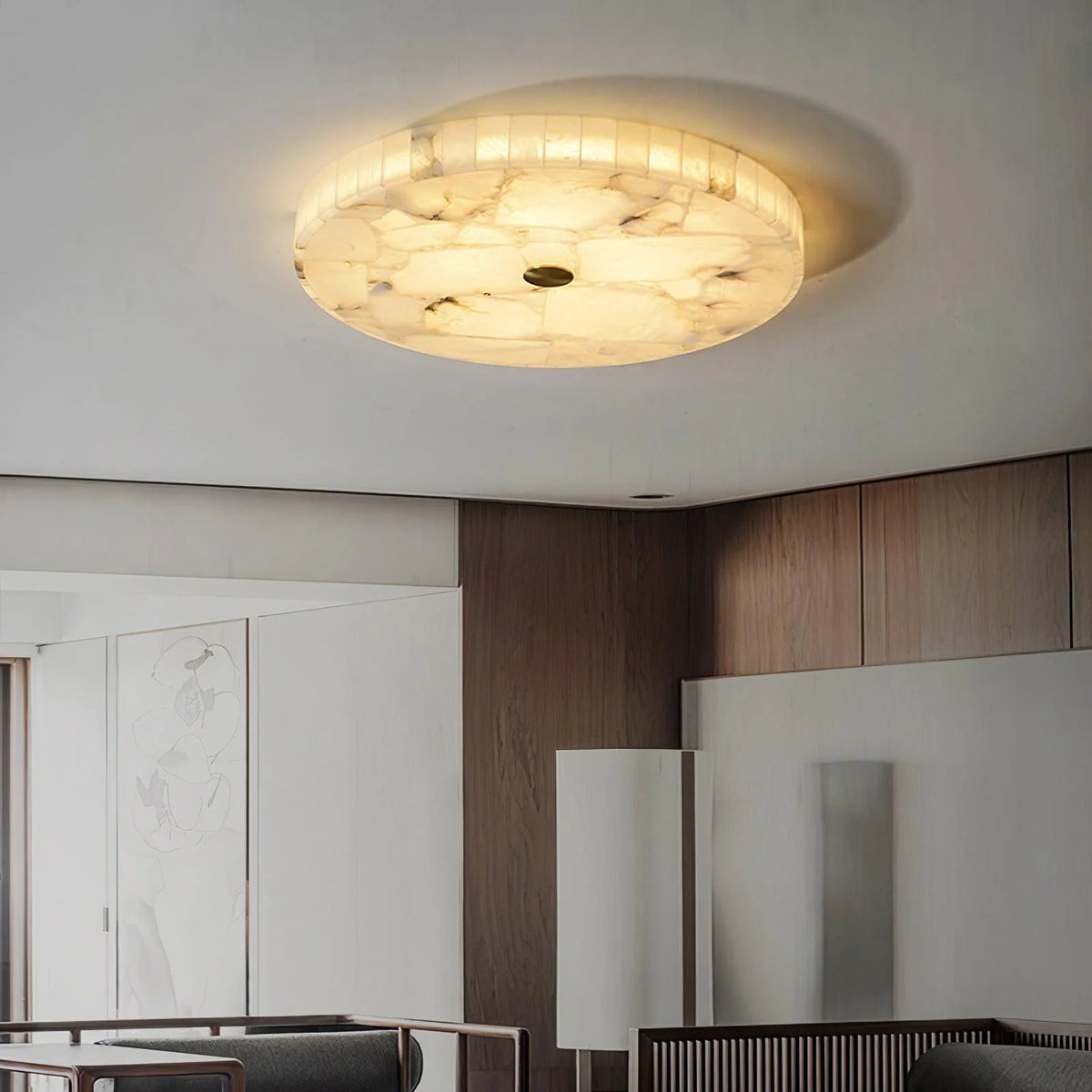 Alabaster Glow Ceiling Light