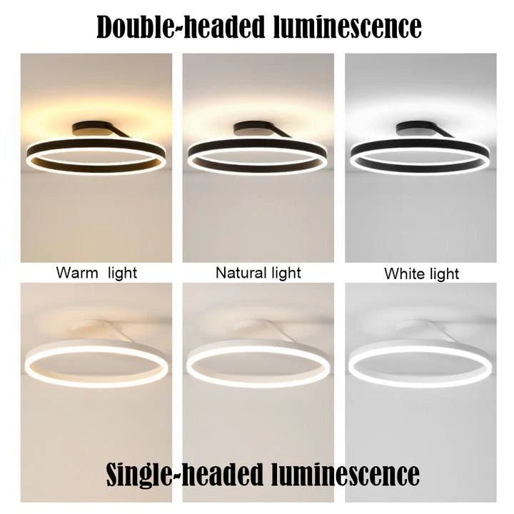 Sleek Round Nordic Ceiling Light