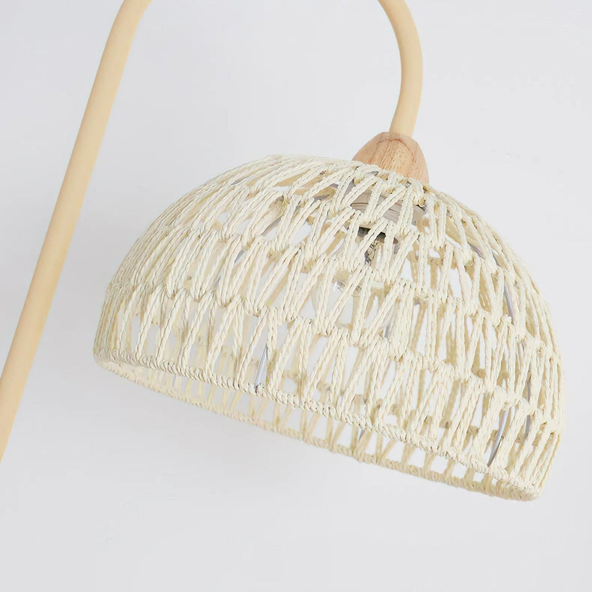 Rattan Bend Floor Lamp