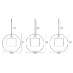 Contemporary Chiswick Glass Pendant Light