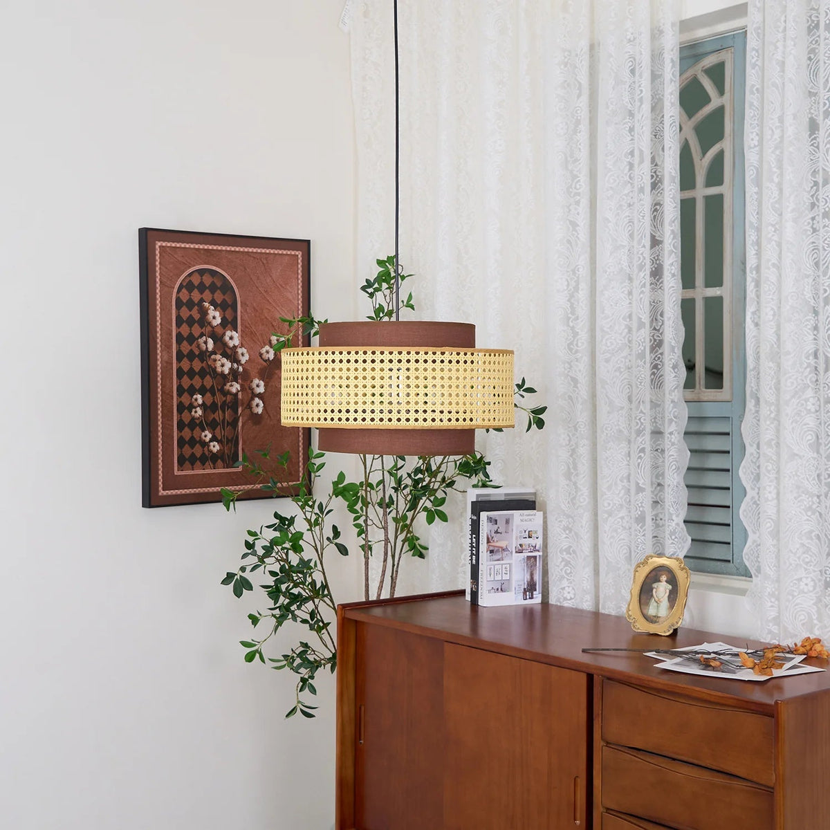 Minimalist Drum Pendant Fixture
