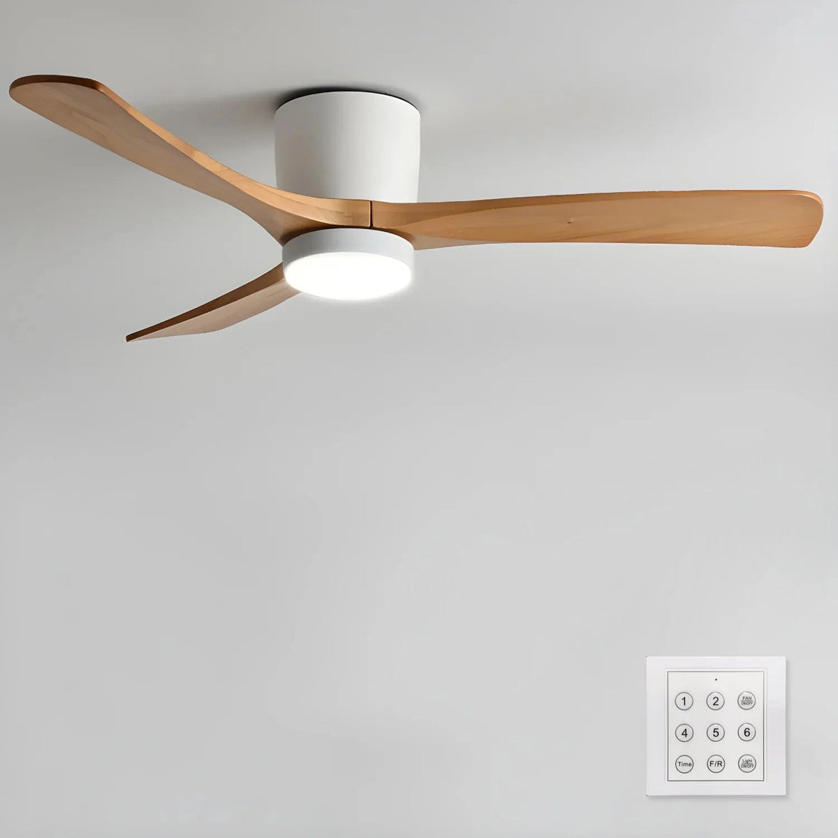 Woodaura Modern Ceiling Fan Light