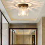 Square Iron Frame American Country Style Ceiling Light Fixture 1