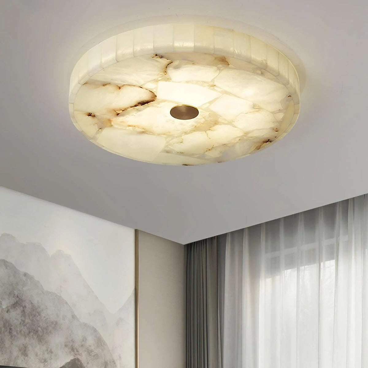 Alabaster Glow Ceiling Light