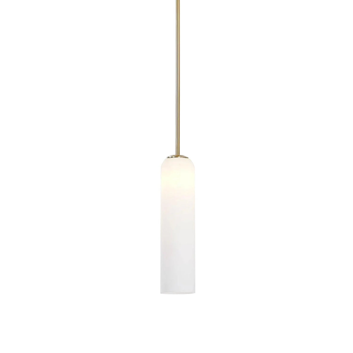Sleek Tube Glass Pendant Light