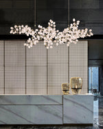 Selene Droplet Chandelier – Hand-Blown Murano Glass Pendant Light