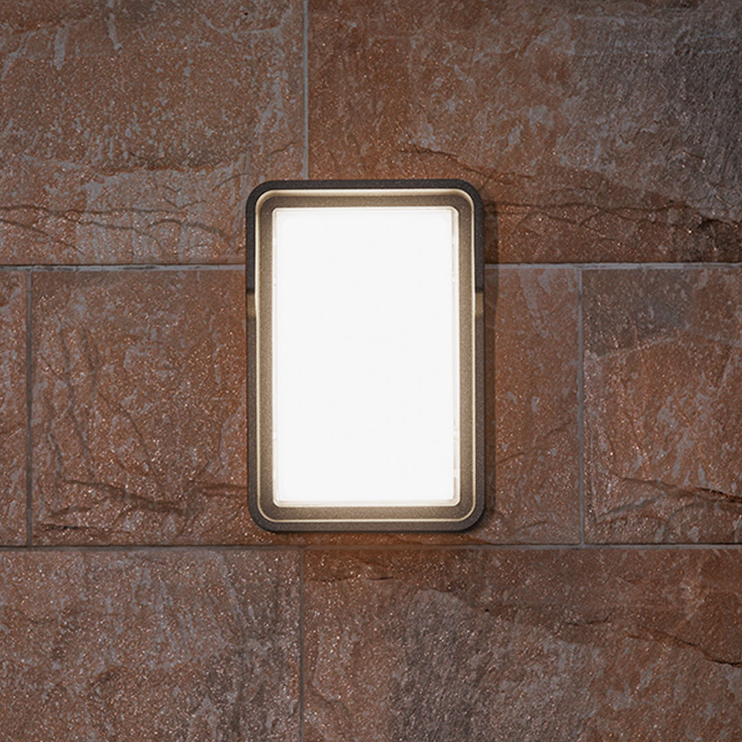 Minimalist Square LED Outdoor Wall Light, Waterproof Architectural Sconce