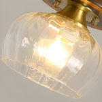 Square Iron Frame American Country Style Ceiling Light Fixture 1