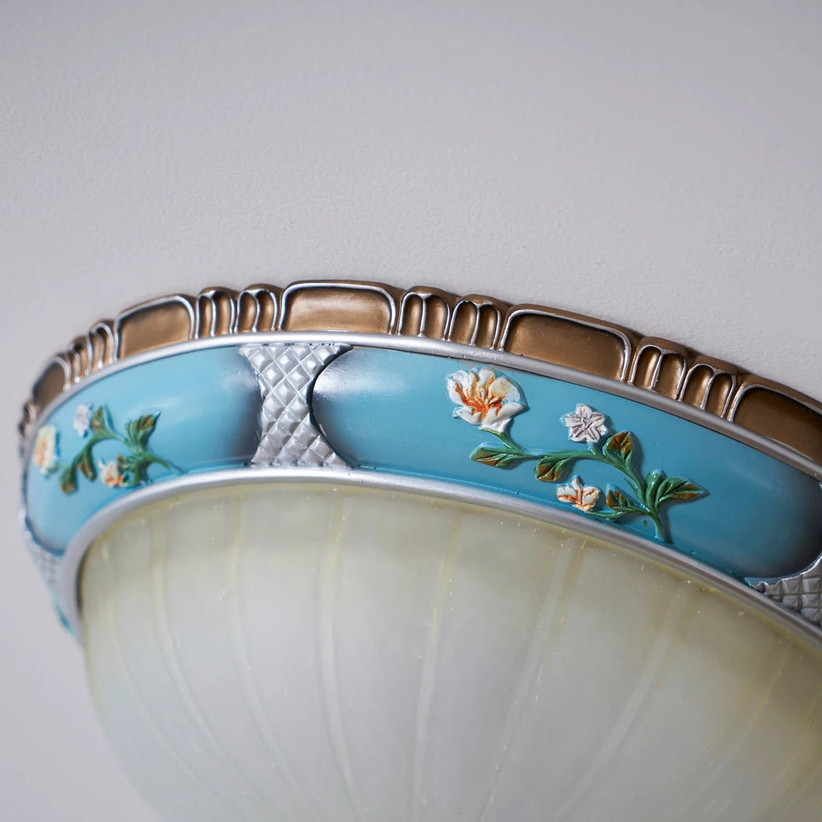 Flower Motif Resin Ceiling Light