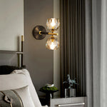 Elegant Copper Globe Wall Light
