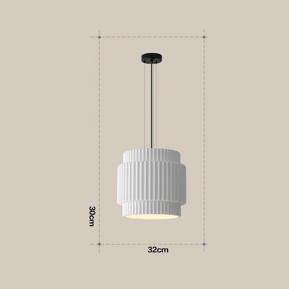 Sleek Bauhaus Resin Drop Light