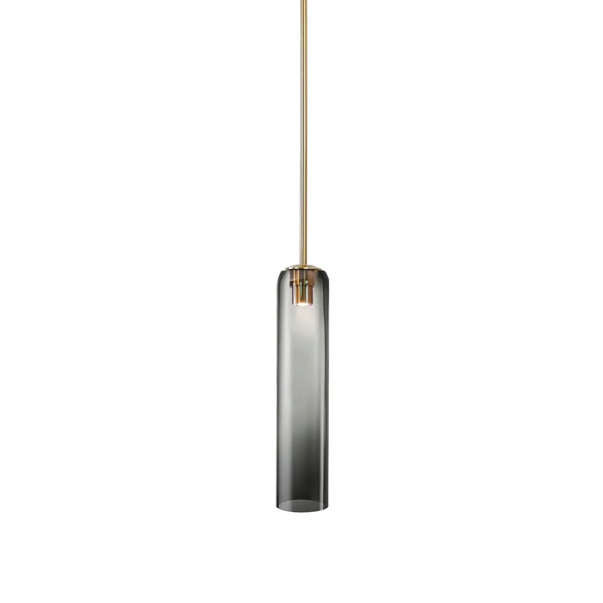 Sleek Tube Glass Pendant Light