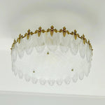 Intricate Round Glass Chandelier