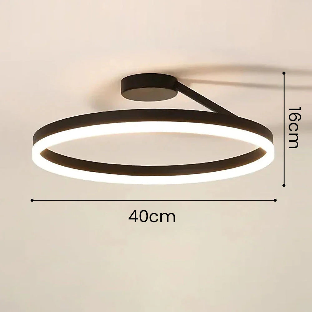 Sleek Round Nordic Ceiling Light
