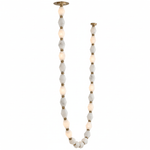 Riviere Glass Chain Chandelier – Modern Linear LED Pendant Light