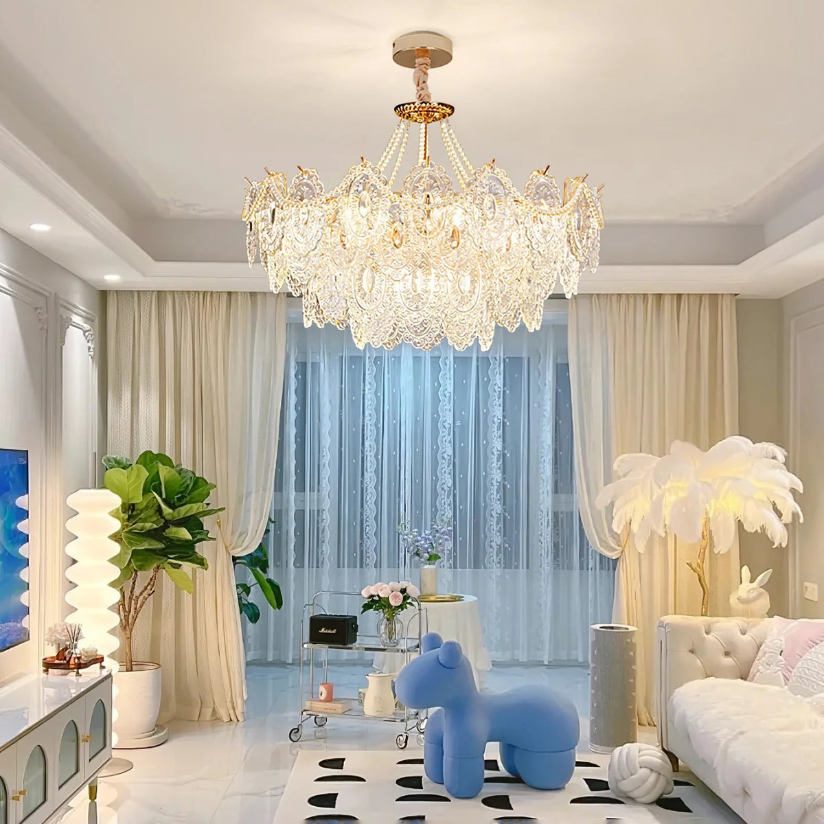 Serenity Glass Chandelier