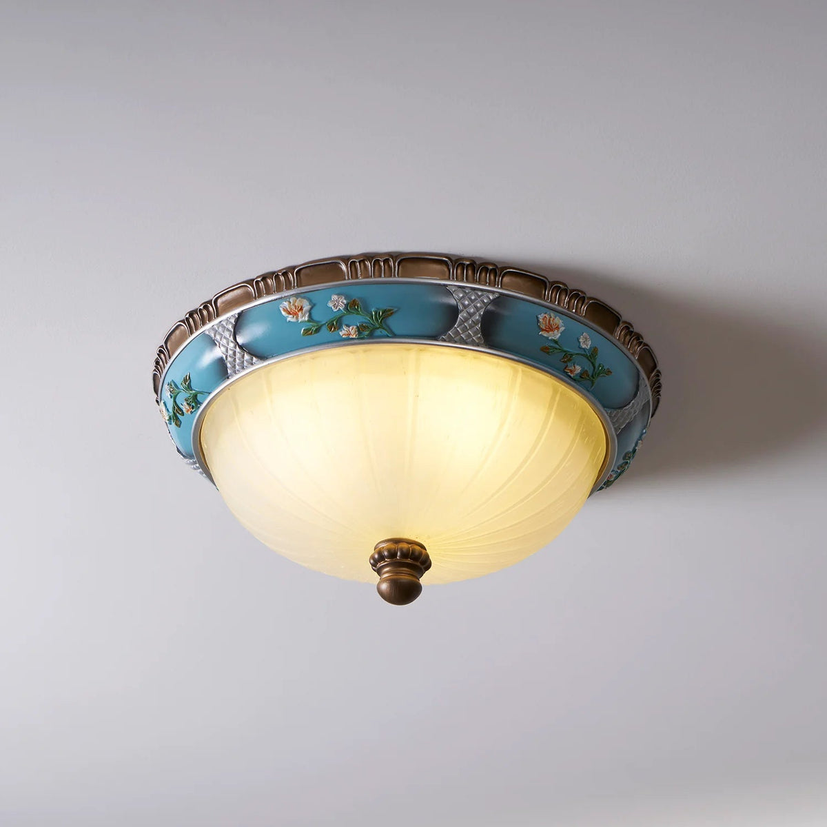 Flower Motif Resin Ceiling Light