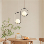 Modern Frosted Glass Ball Chandelier