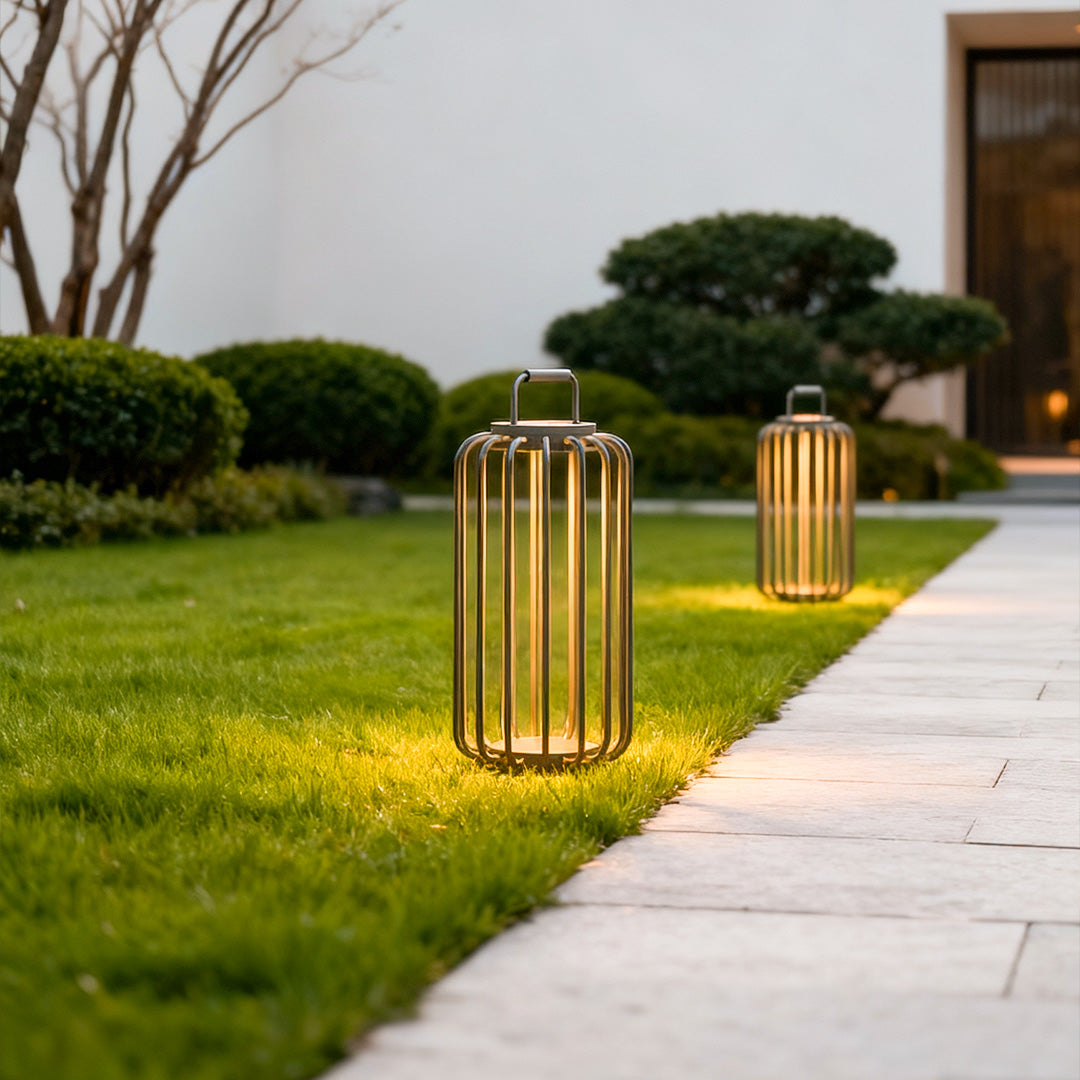 Solar-Powered Outdoor Lanterns with Warm LED Ambience